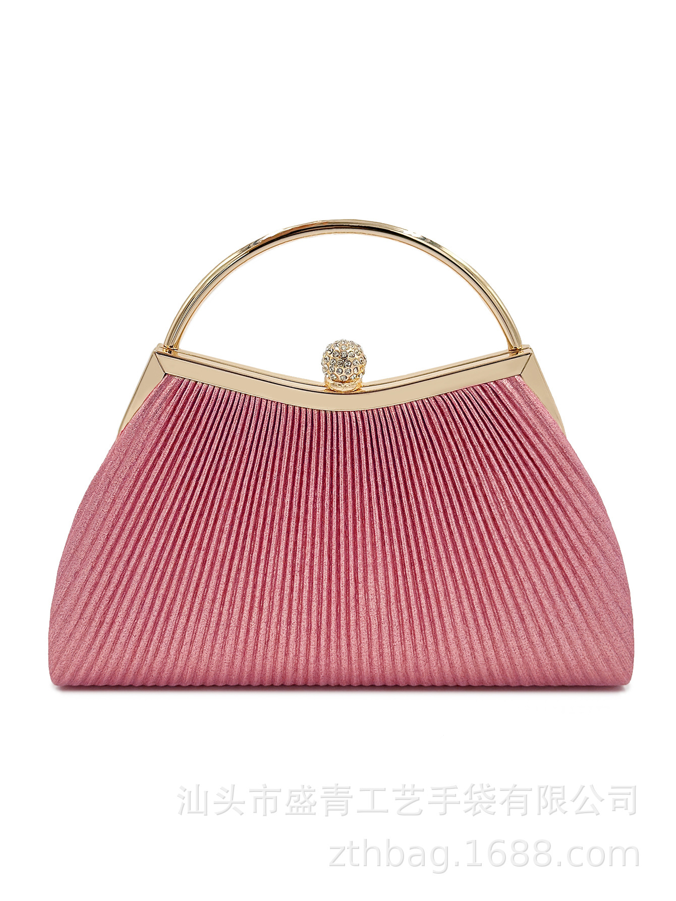 Elegantna torbica  sa ručicom - roze