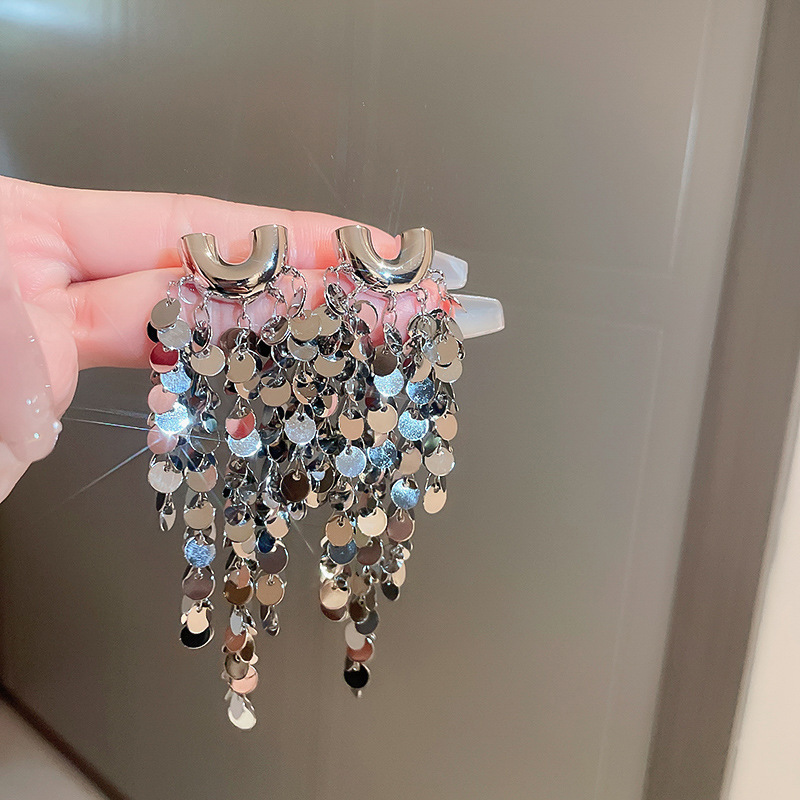 Minđuše duge - srebrna