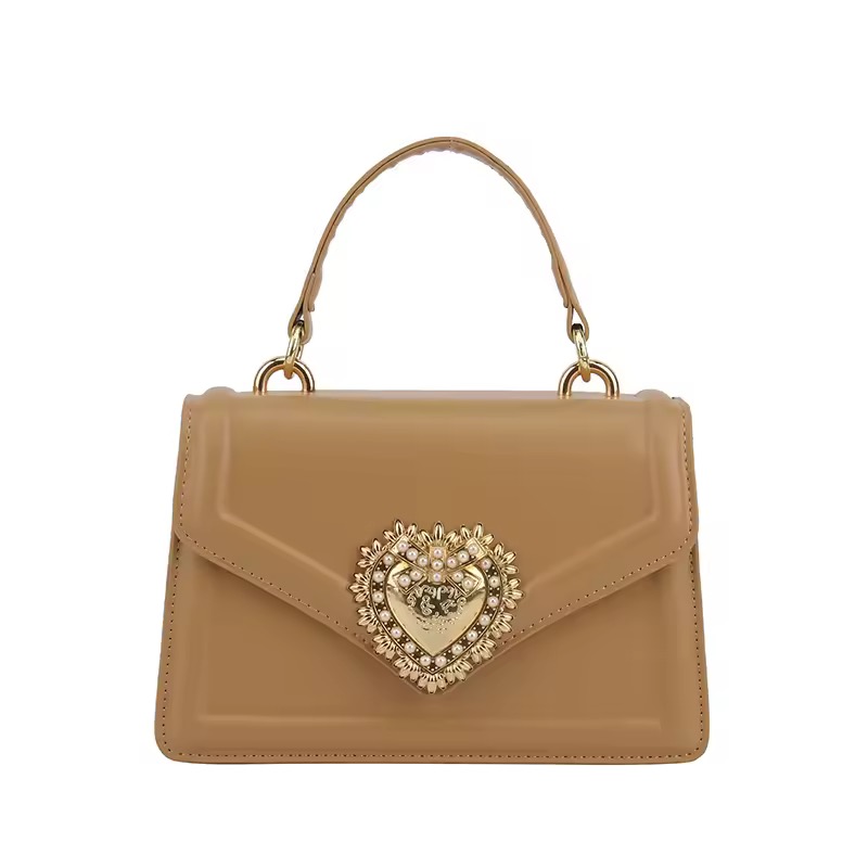 Torbica srce - svetlo bež